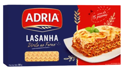Adria Massa para Lasanha 500g