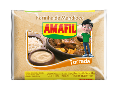 Amafil Farinha de Mandioca Torrada 1kg