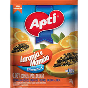 Suco em Pó Apti Laranja e Mamão